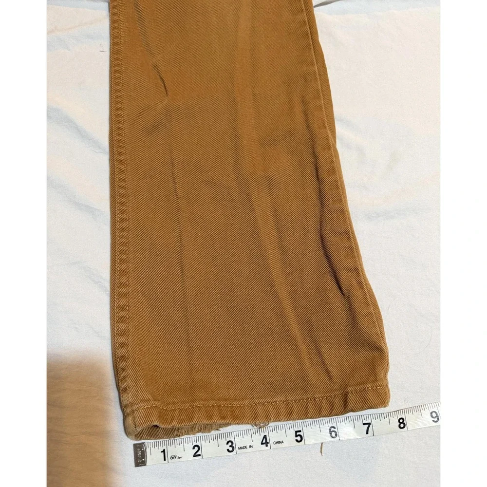 L.L. Bean Mens 100% Cotton Straight Fit Khaki Jeans‎ Size 31x32